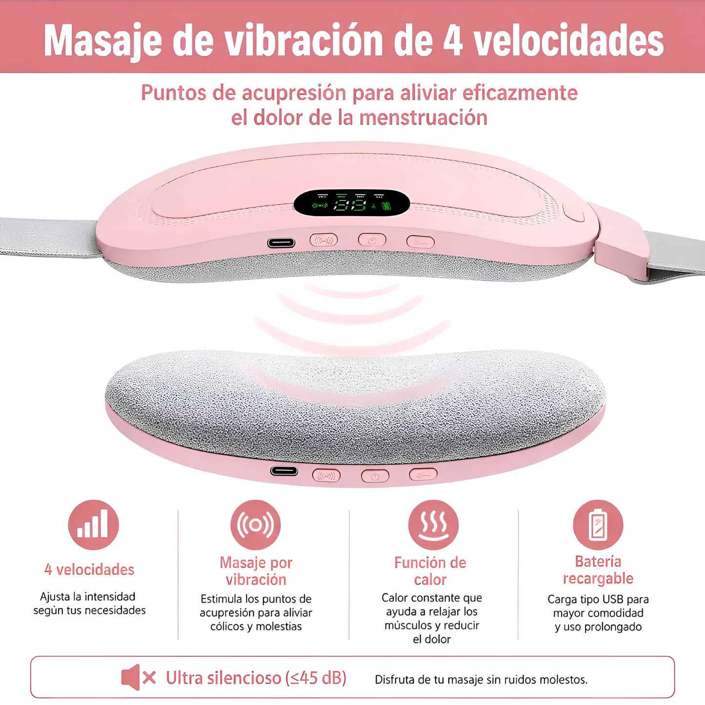 Cinturon Masajeador Menstrual
